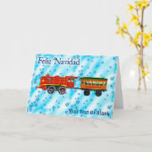 Carte Noël Express - Feliz Navidad (Fleur jaune)