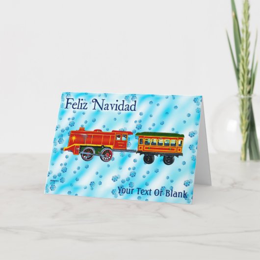 Carte Noël Express - Feliz Navidad (Devant)