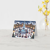 Carte Noel fangtastic (Fleur jaune)