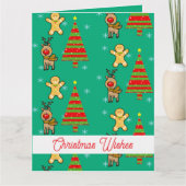 Carte Noël festif (Devant)