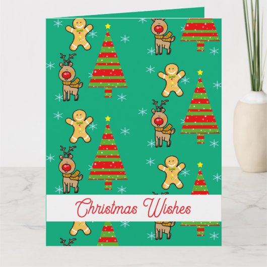 Carte Noël festif (Devant)