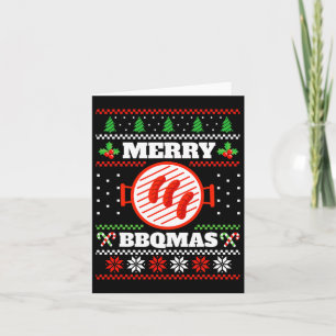 Carte Noël Festif Motif Avent Byrbecue Grill