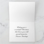 Carte Noël festif victorien (Intérieur)