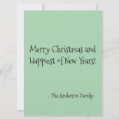 Carte Noël Fête Joie Dragon (Dos)