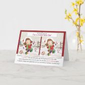 Carte Noël, Fille. Repérer la différence, Activité (Fleur jaune)