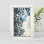 Carte Noël Forest Light (message vide) (Debout devant)