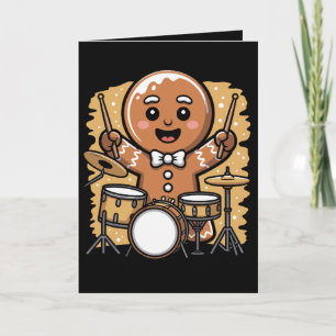 Carte Noël Gâteau Épicé Tambourineur Tambours Noël Vacan
