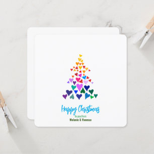 Carte Noël gay minimaliste