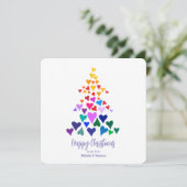Carte Noël gay minimaliste (Debout devant)
