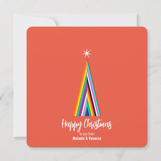 Carte Noël gay minimaliste (Devant)