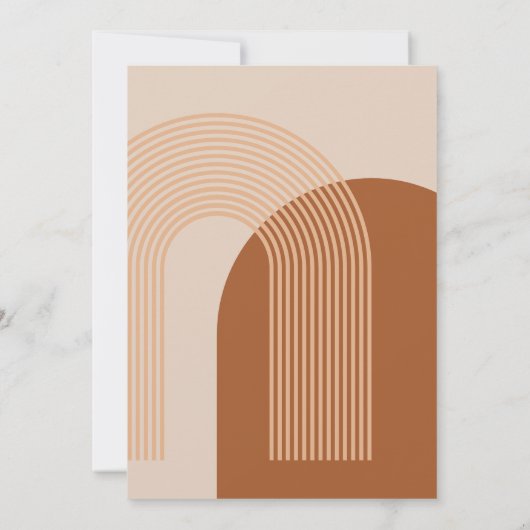 Carte Noël géo moderne en dashant à travers le sable (Dos)
