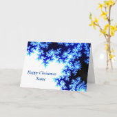 Carte Noël glacé (Fleur jaune)
