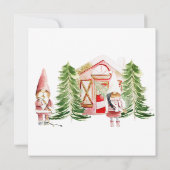 Carte Noël Gnome Design 1 (Dos)