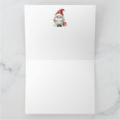 Carte Noël Gnome mignonne (Intérieur)