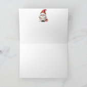 Carte Noël Gnome mignonne (Intérieur)