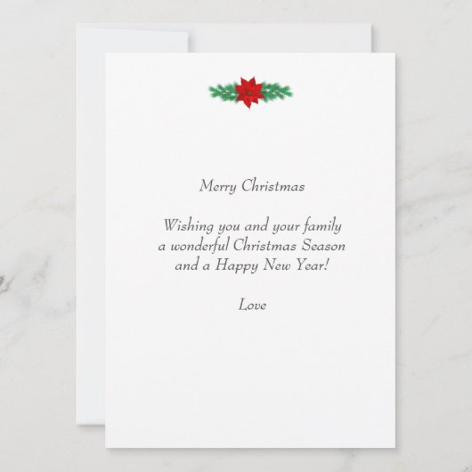 Carte Noël Gnome & mignonne Red Bird Christmas (Dos)