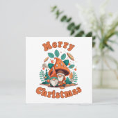 Carte Noël Gnome Rétro (Debout devant)