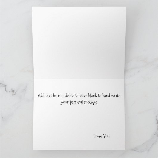 Carte Noël Gnome Snowman mignonne (Intérieur)