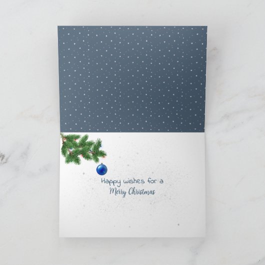 Carte Noël Granges d'hiver (Intérieur)