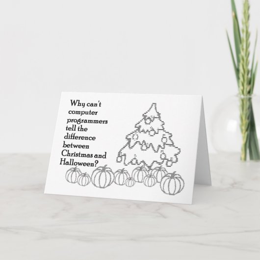 Carte Noël / Hallowmas (Devant)