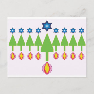 Carte Noël Hanoukka Chrismukkah