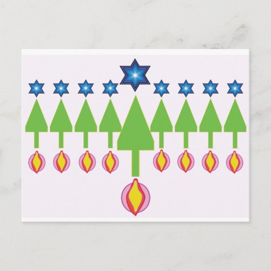Carte Noël Hanoukka Chrismukkah (Devant)