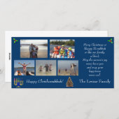 Carte Noël/Hanoukka Photo Holiday (Devant / Derrière)