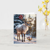 Carte Noël Happ-Bee. (Fleur jaune)