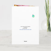 Carte Noël héraut ange réjouir fête (Dos)