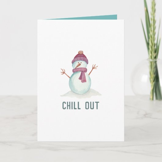 Carte Noël hiver au style vintage (Devant)