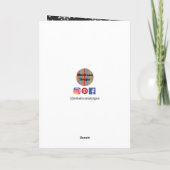 Carte Noël hiver - noir et blanc (Dos)