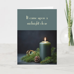 Carte Noël Il Est Venu À Minuit Clair