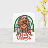 Carte Noël irlandais (Fleur jaune)