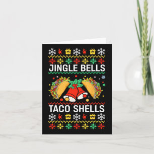 Carte Noël Jingle Bells Taco Shells Drôle Famille Ug