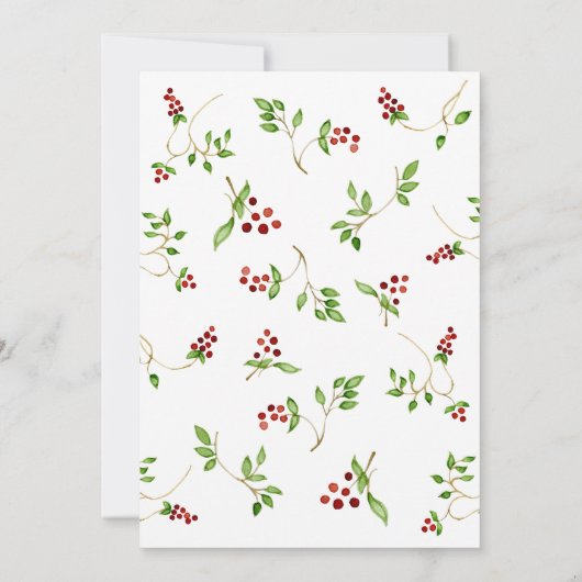 Carte Noël Joyeux n Bright Script Calligraphie (Dos)