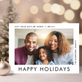 Carte Noël Joyeux vacances photo