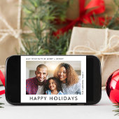 Carte Noël Joyeux vacances photo