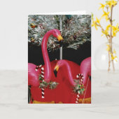 Carte Noël kitch (Fleur jaune)