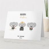 Carte Noël Koalas (Devant)