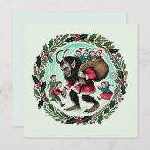 Carte Noël Krampus (Devant / Derrière)