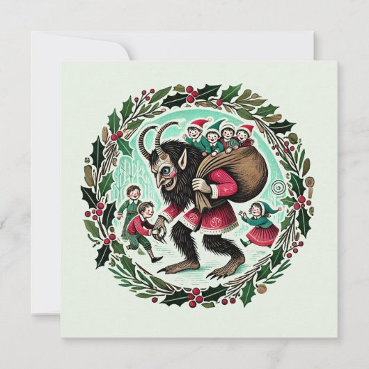 Carte Noël Krampus (Devant)