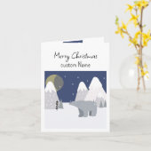 Carte Noël le plus chaud plein de tout ce que vous aimez (Fleur jaune)