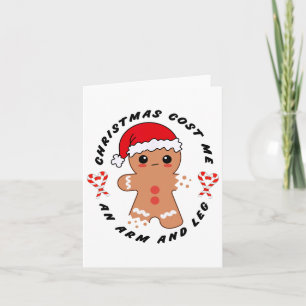 Carte Noël m'a coûté un bras et une jambe Drôle de roi d