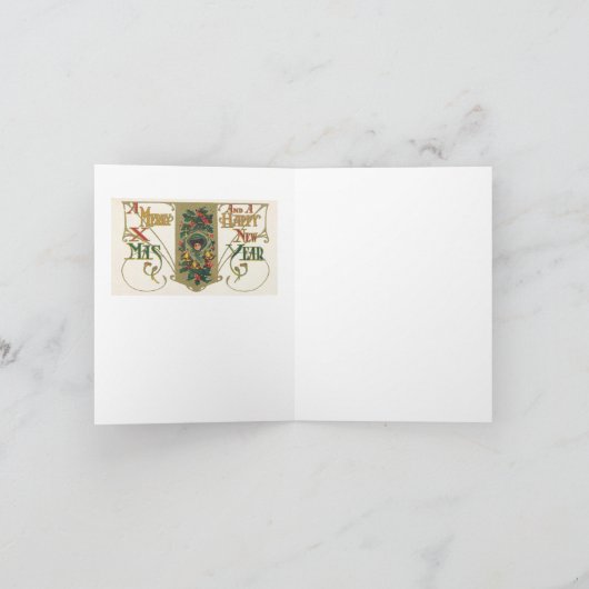 Carte Noël médiéval (Intérieur)