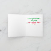 Carte Noël meilleur animal de compagnie papa jamais mign (Intérieur)