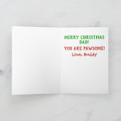 Carte Noël Meilleur Chat Papa Jamais Photo (Intérieur)