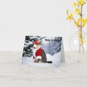 Carte Noël Meowy (Fleur jaune)