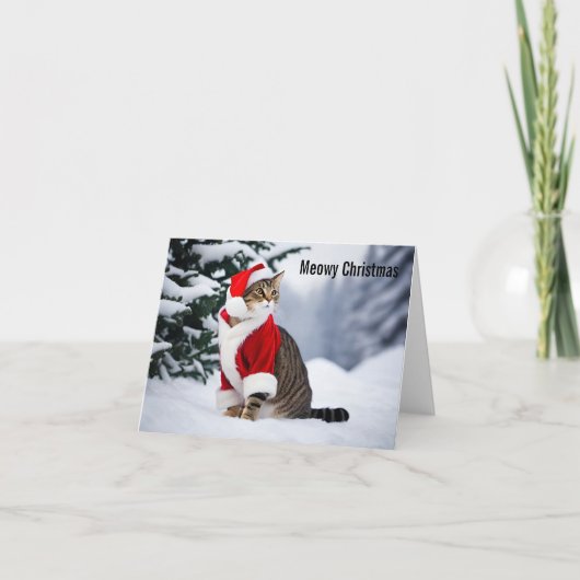 Carte Noël Meowy (Devant)