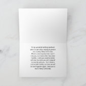 Carte Noël militaire pour le mari Conception victorienne (Intérieur)