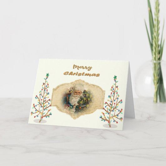 Carte Noël militaire pour le mari Conception victorienne (Devant)